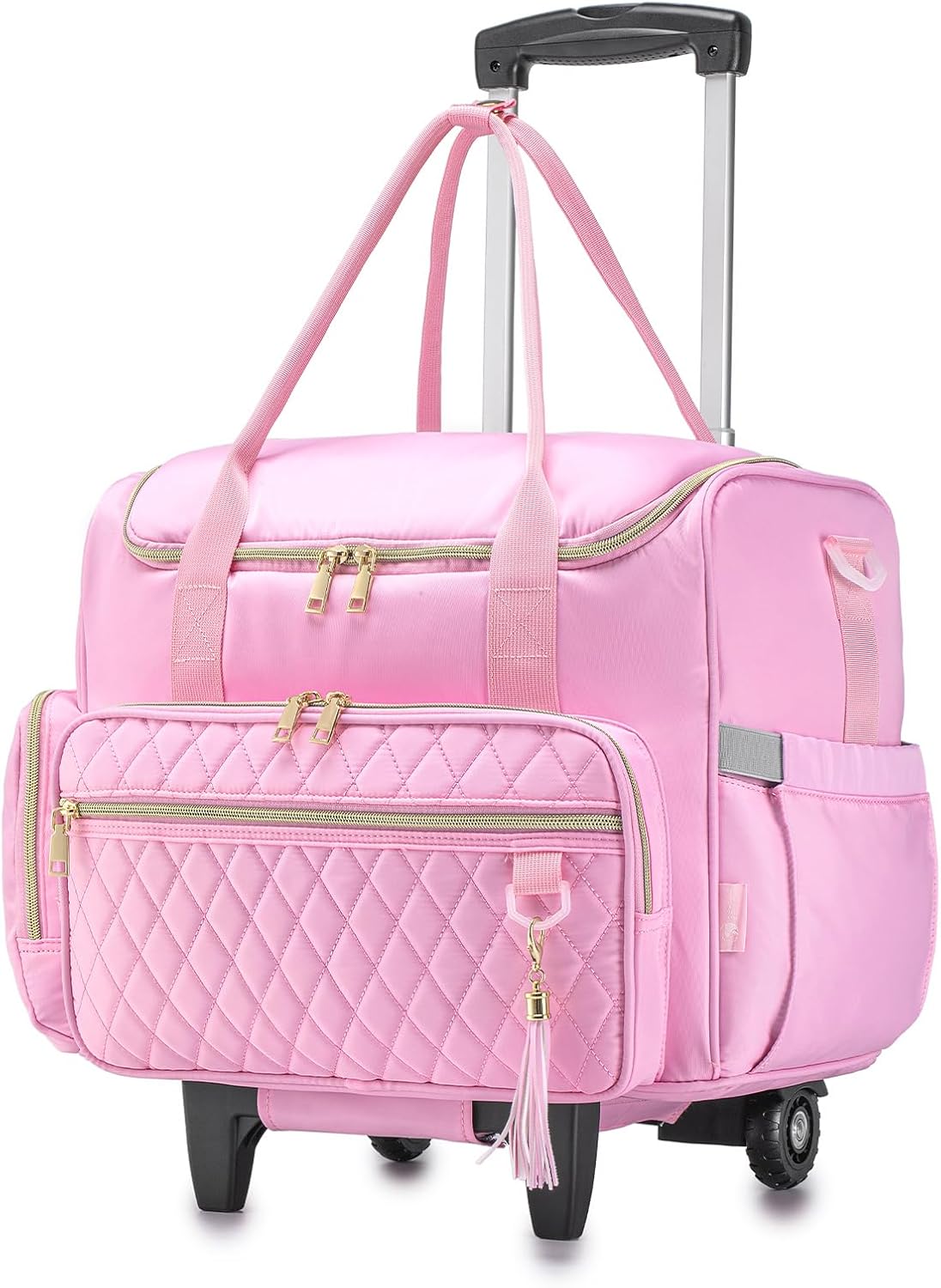 Detalle de SUCIKORIO Laptoptasche 17 Zoll mit Rollen – Lehrertasche, Business Koffer aus Oxford, wasserdicht