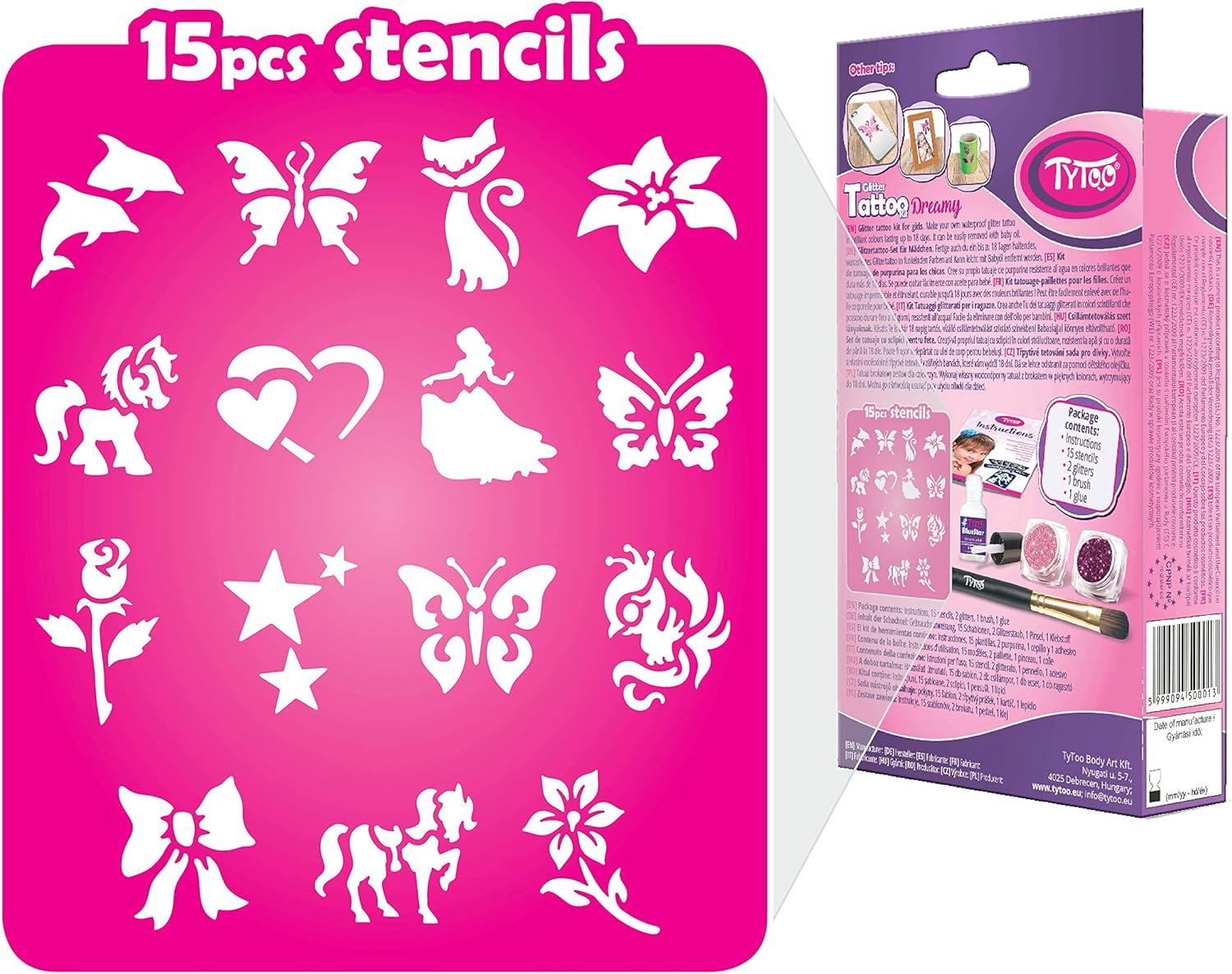 Thumbnail 6 de Tytoo Kit de Tatuaje de Purpurina para Chicas ✨ 15 Plantillas