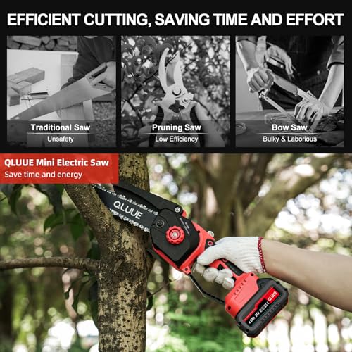 Thumbnail 3 de Mini motosierra QLUUE🔋 8" con 1150W, seguridad y accesorios