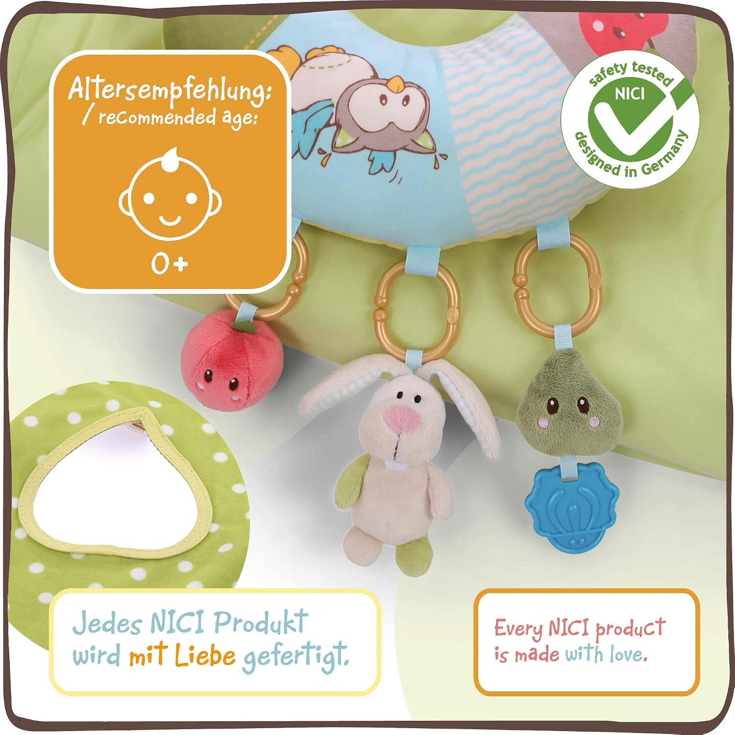 Thumbnail 3 de NICI 48510 – kocyk edukacyjny 80 x 110 cm z pałąkiem i 5 figurkami