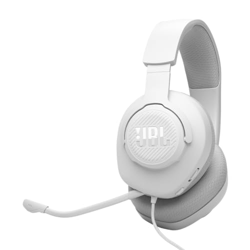Detalle de JBL Quantum 100M2: Cuffie Gaming Over Ear con Filo – Bianco