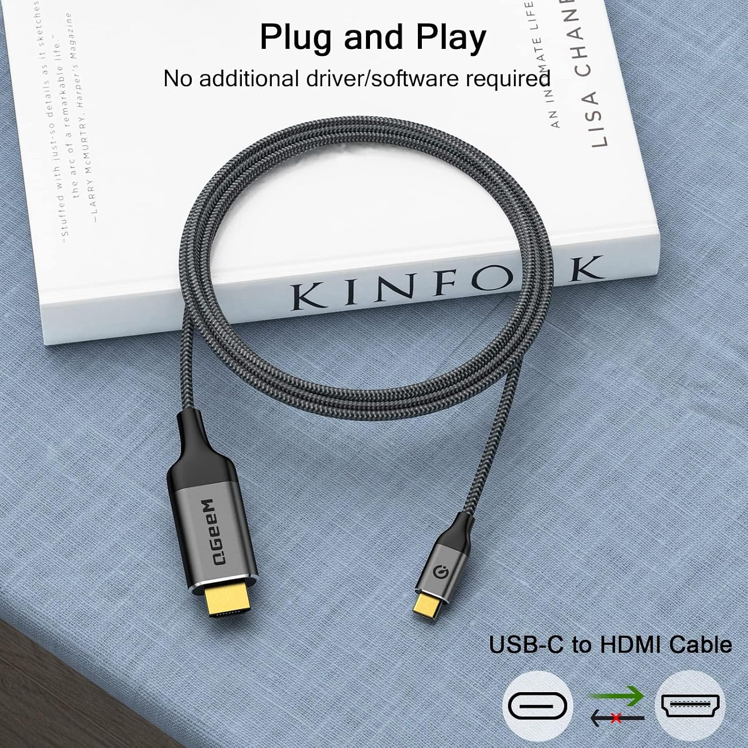 Detalle de QGeeM USB C to HDMI 4K 🔌