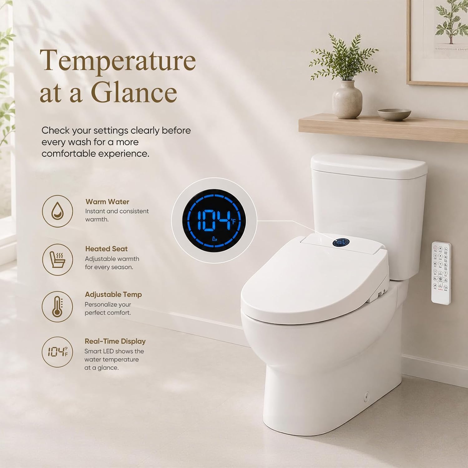 Thumbnail 2 de GAICOM Electric Bidet Toilet Seat, Elongated