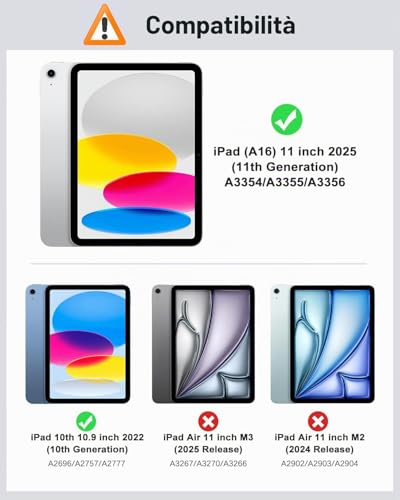 Thumbnail 1 de MoKo Cover Custodia per iPad A16 e iPad 11/10 Gen 11.0 Pollici - Argento