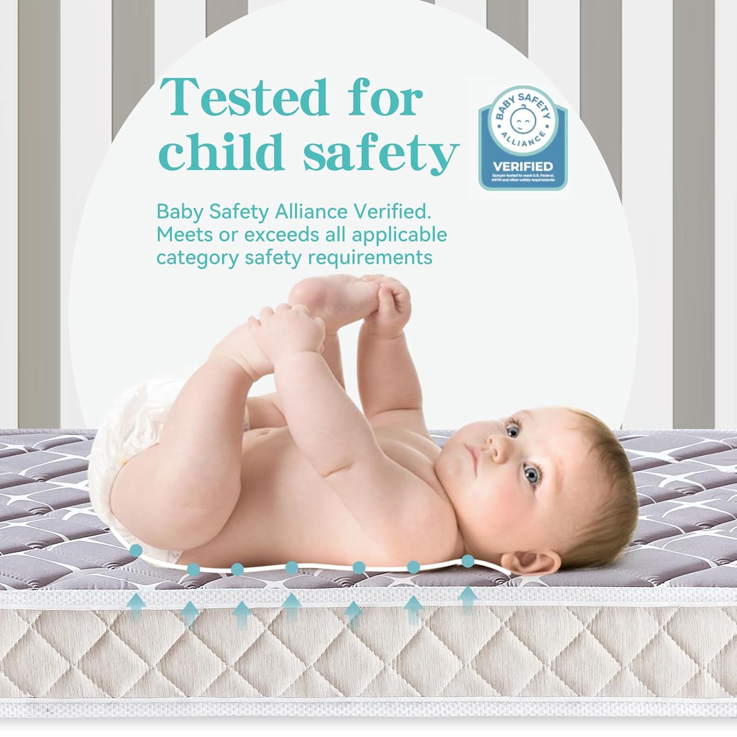 Thumbnail 4 de Tiankehan Premium Dual-Sided Crib Mattress 52"