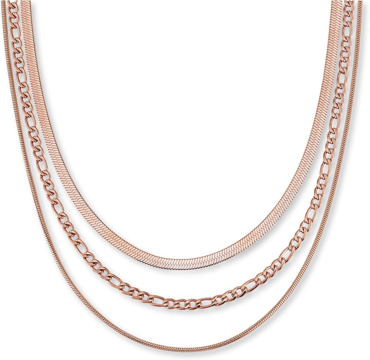 Detalle de Colliers superposés 3 pièces 38‑46 cm