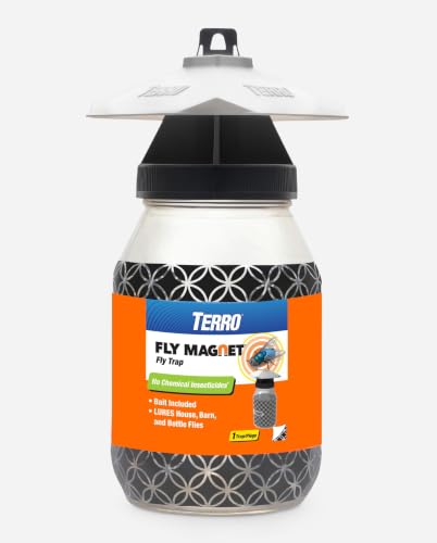 Thumbnail 9 de TERRO Fly Magnet Trap: Reusable, Poison-Free Outdoor Fly Catcher with Bait