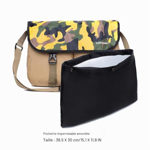 Detalle de Kylebooker Sac à bandoulière pour pêche à la truite (Kaki)