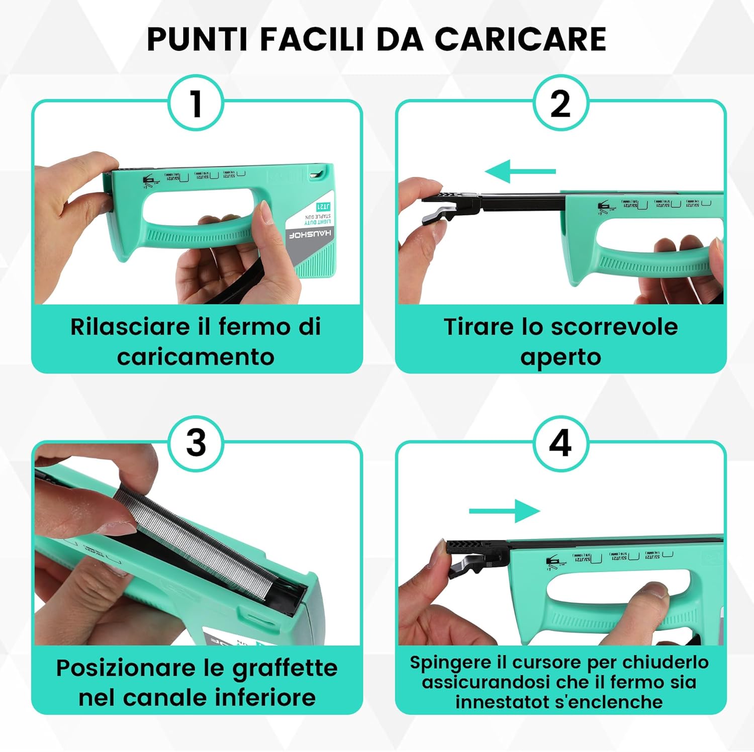 Thumbnail 3 de HAUSHOF Graffatrice Manuale 18 cm con 800 graffette 8 mm