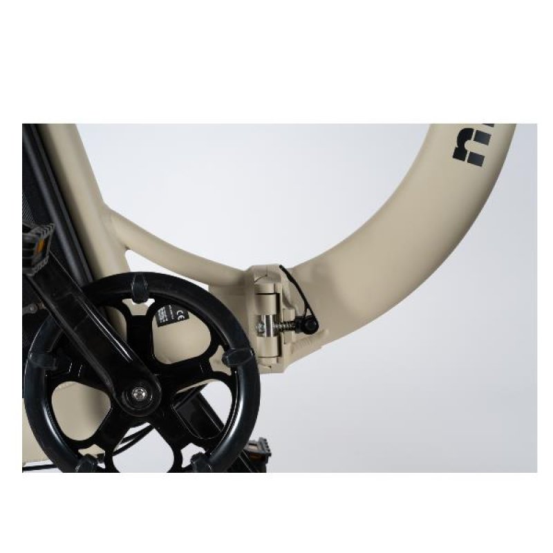 Thumbnail 2 de Nilox X9 bicicleta eléctrica plegable con ruedas de 20" FAT, 250 W y batería extraíble 36 V 13 Ah (beige)
