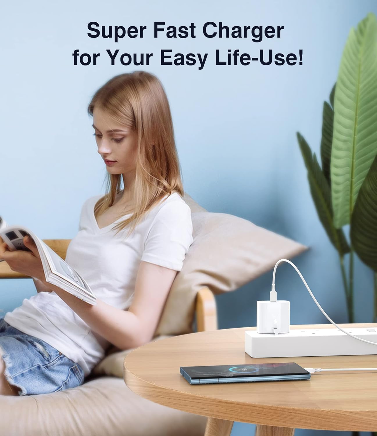 Thumbnail 5 de Samsung 25W Fast Charger Plug & 3m USB‑C Cable (2‑Pack) for Galaxy S and A Series