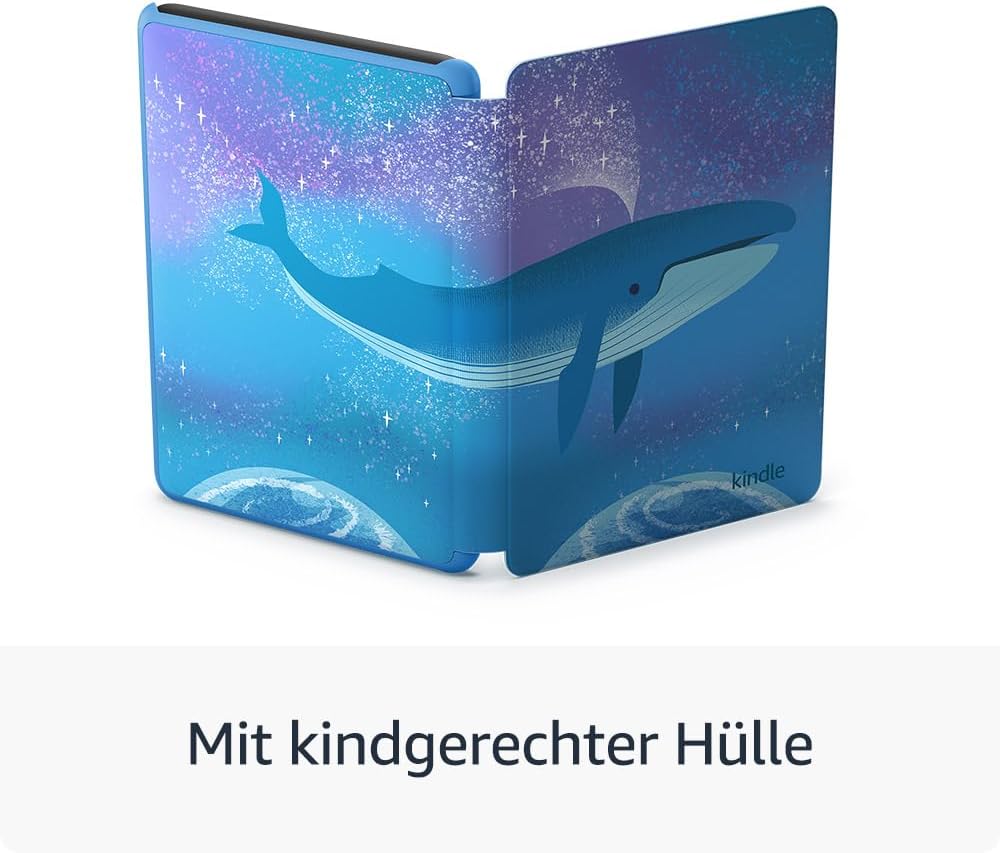Thumbnail 3 de Amazon Kindle Kids (neueste Generation) mit Hülle, blendfreiem Display & Kids+-Mitgliedschaft – Weltraumwal-Design
