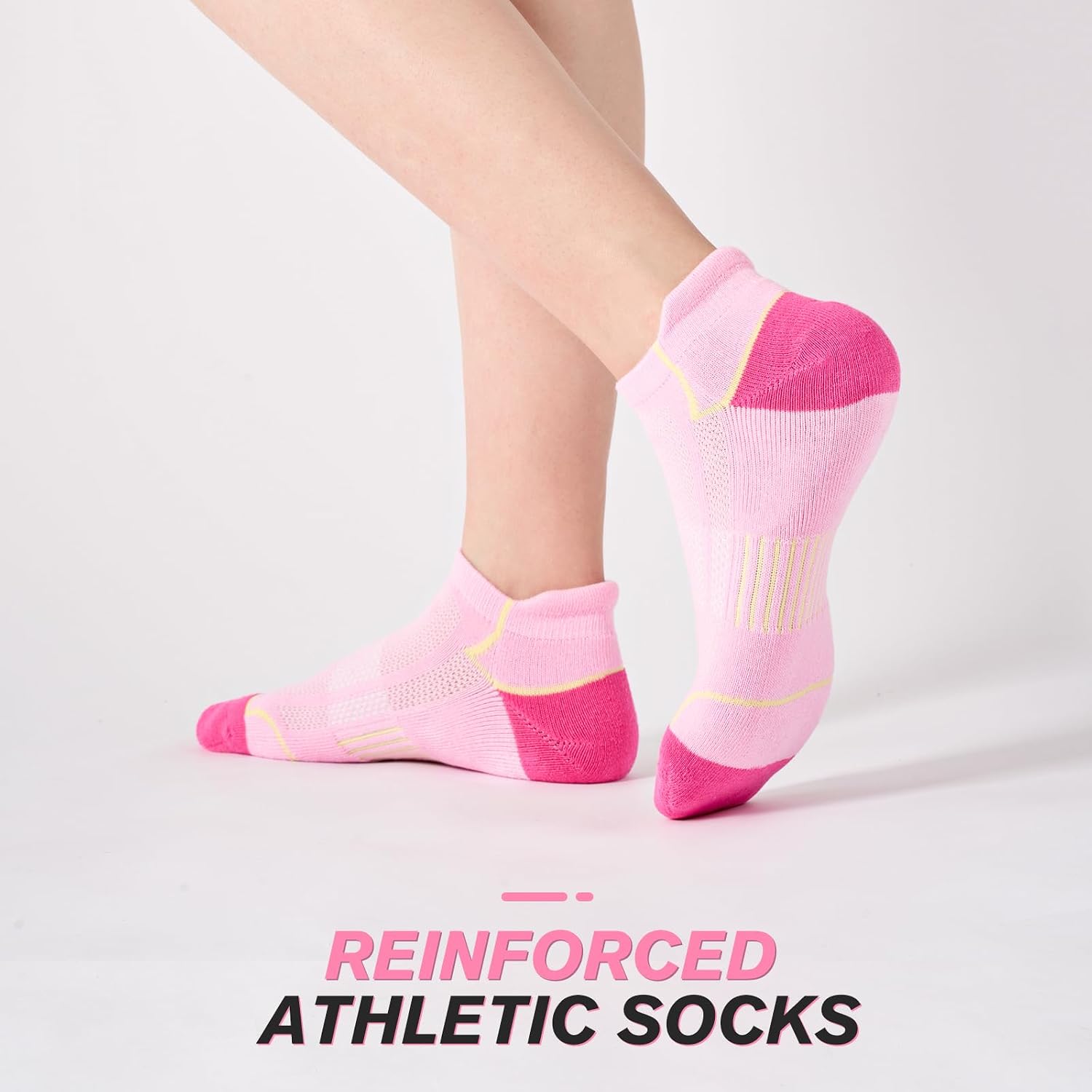 Thumbnail 6 de Niorasen Ankle Socks for Women (6 Pairs) — Cotton Cushioned Athletic Running Socks