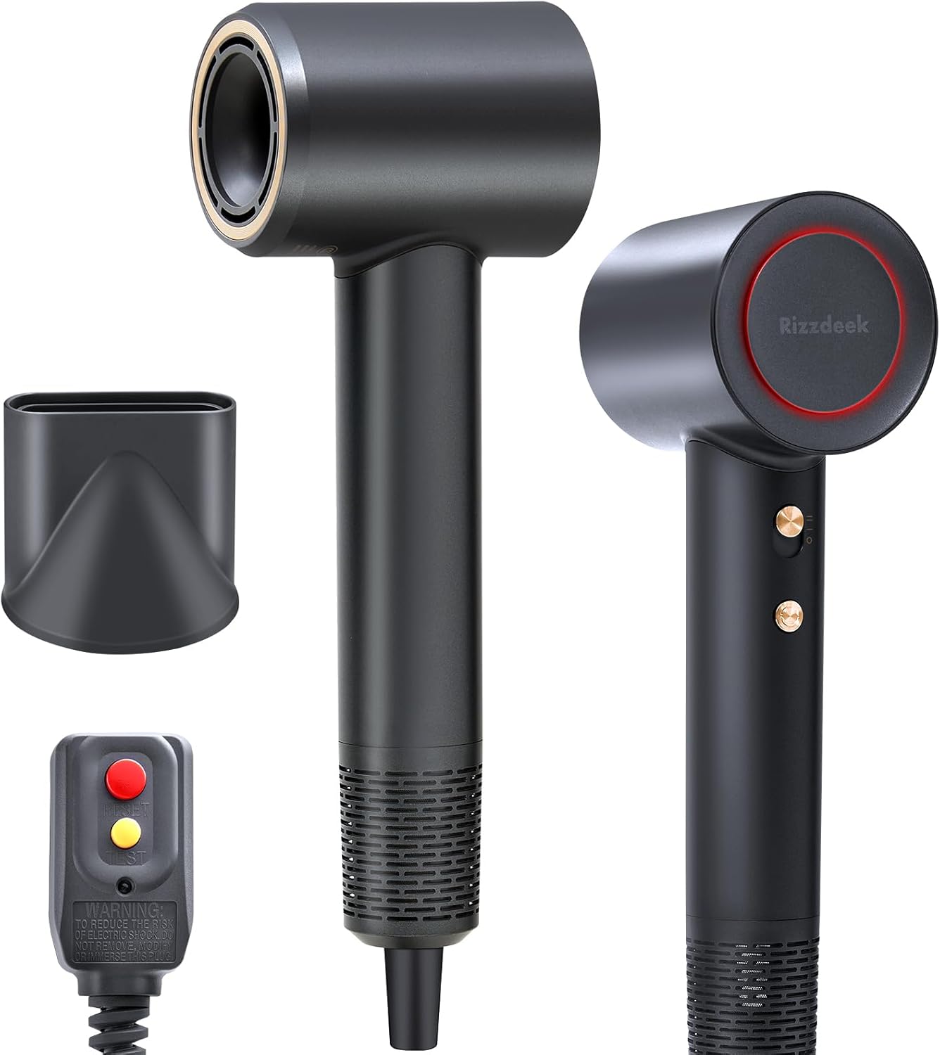Detalle de Hair Dryer with Lifetime Warranty: High-Speed Ionic Pro Dryer for Fast Drying and Quiet Travel