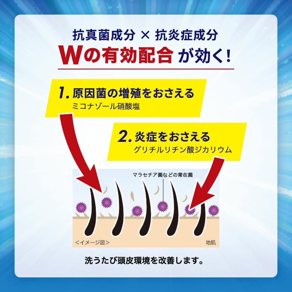 Detalle de メディクイックH 頭皮のメディカルシャンプー 詰替用280mL×2個 弱酸性・ノンシリコン
