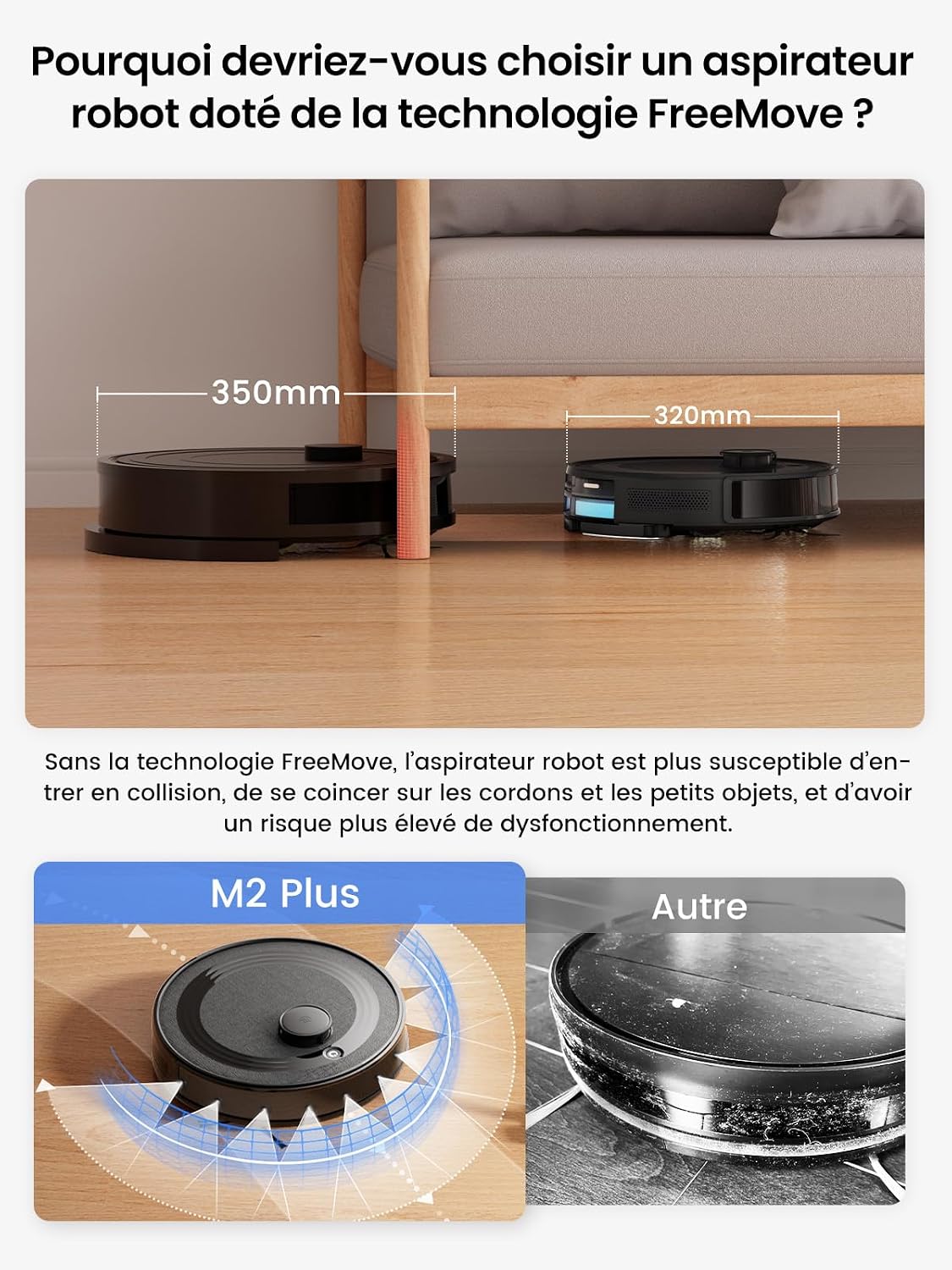 Detalle de LEFANT M2 Plus aspirateur laveur 6000 Pa đ§č