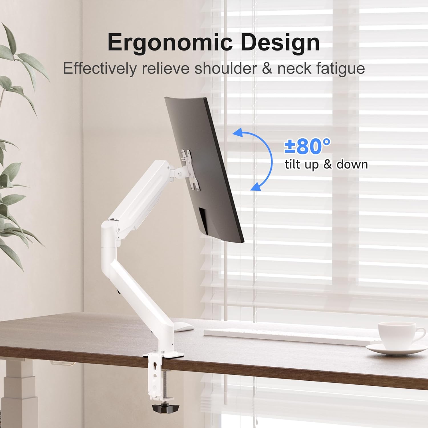 Detalle de Suptek single monitor arm up to 6kg VESA
