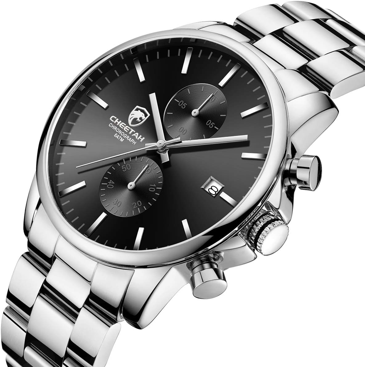 Thumbnail 1 de Herrenuhr Chronograph Edelstahl