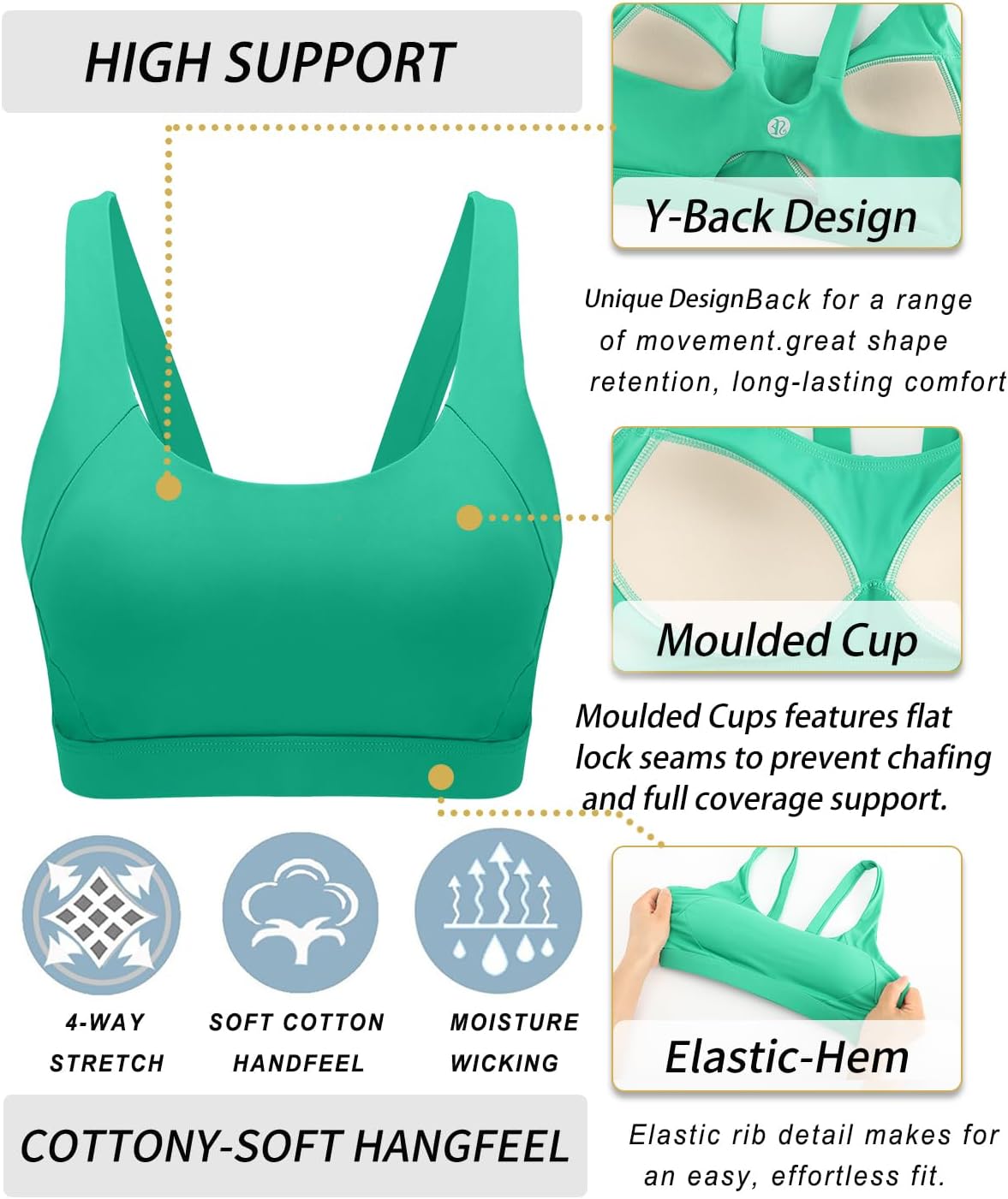 Thumbnail 5 de RUNNING GIRL Sports Bra with Molded Cups