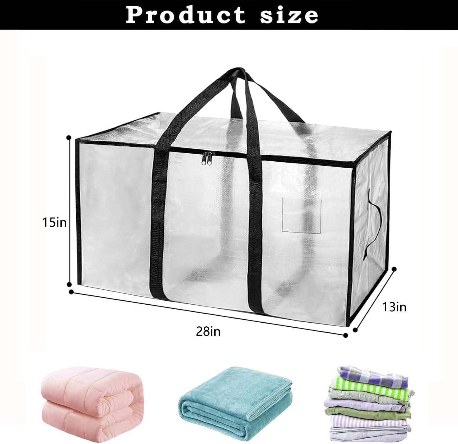 Detalle 2 de 8 Pack Extra Large Moving Bags Waterproof Totes