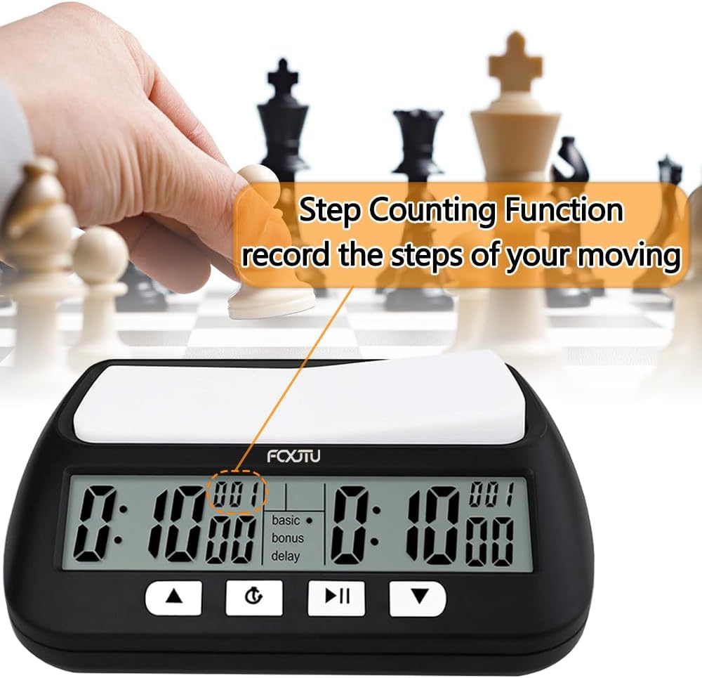 Thumbnail 5 de FCXJTU Professional Digital Chess Timer (FCXJTU) with Alarm, Countdown/Count-up and Delay