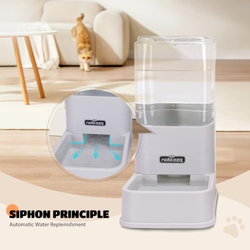 Thumbnail 4 de Nobleza Comedero automático y bebedero para gatos y perros con dispensador de agua de 3,8 L y comida (pack de 2)