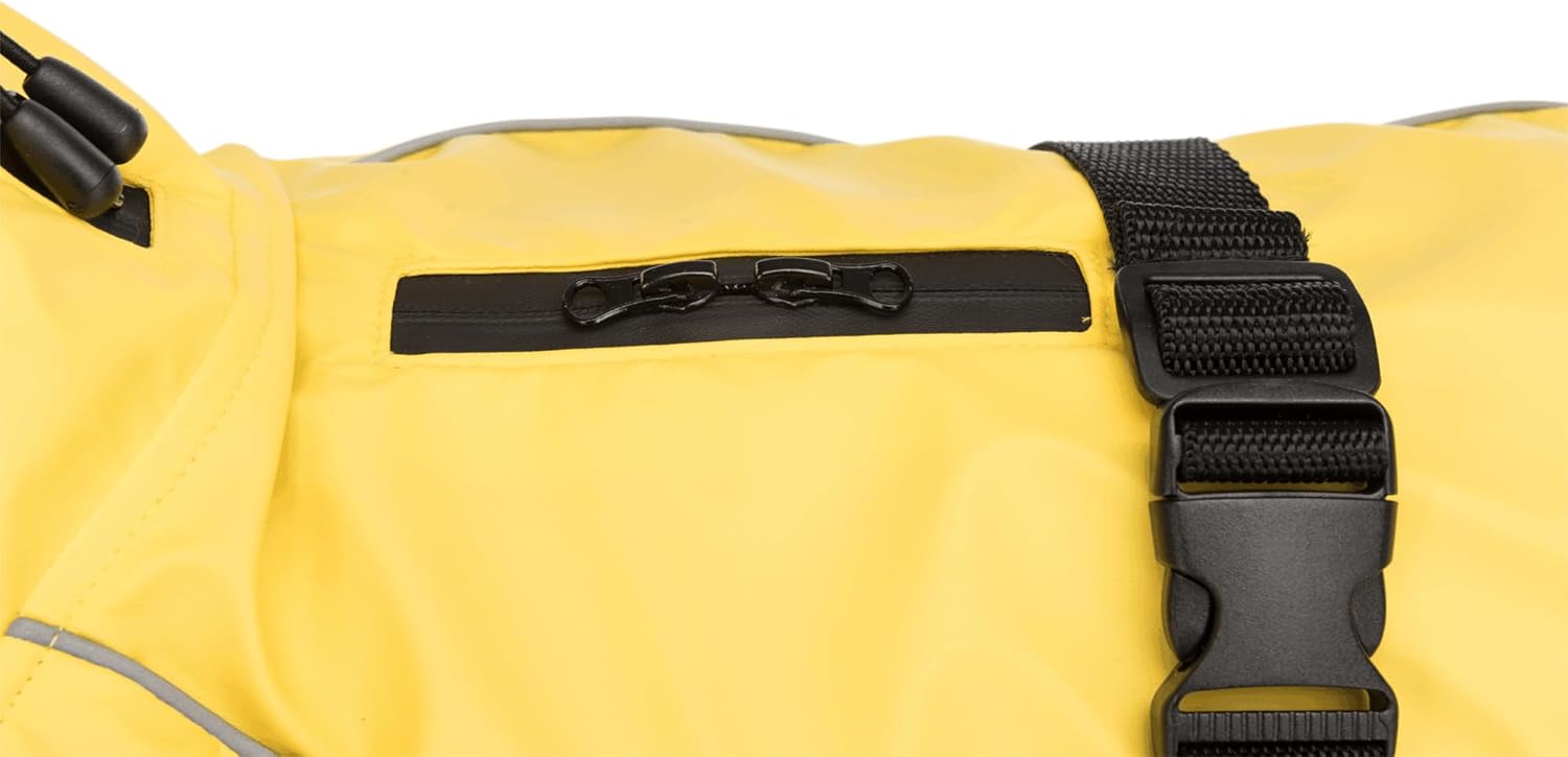 Thumbnail 3 de TRIXIE Regenmantel Vimy für Hunde gelb, XL (Bauchumfang 80–105 cm) – wasserdichte Regenjacke mit Reflexion