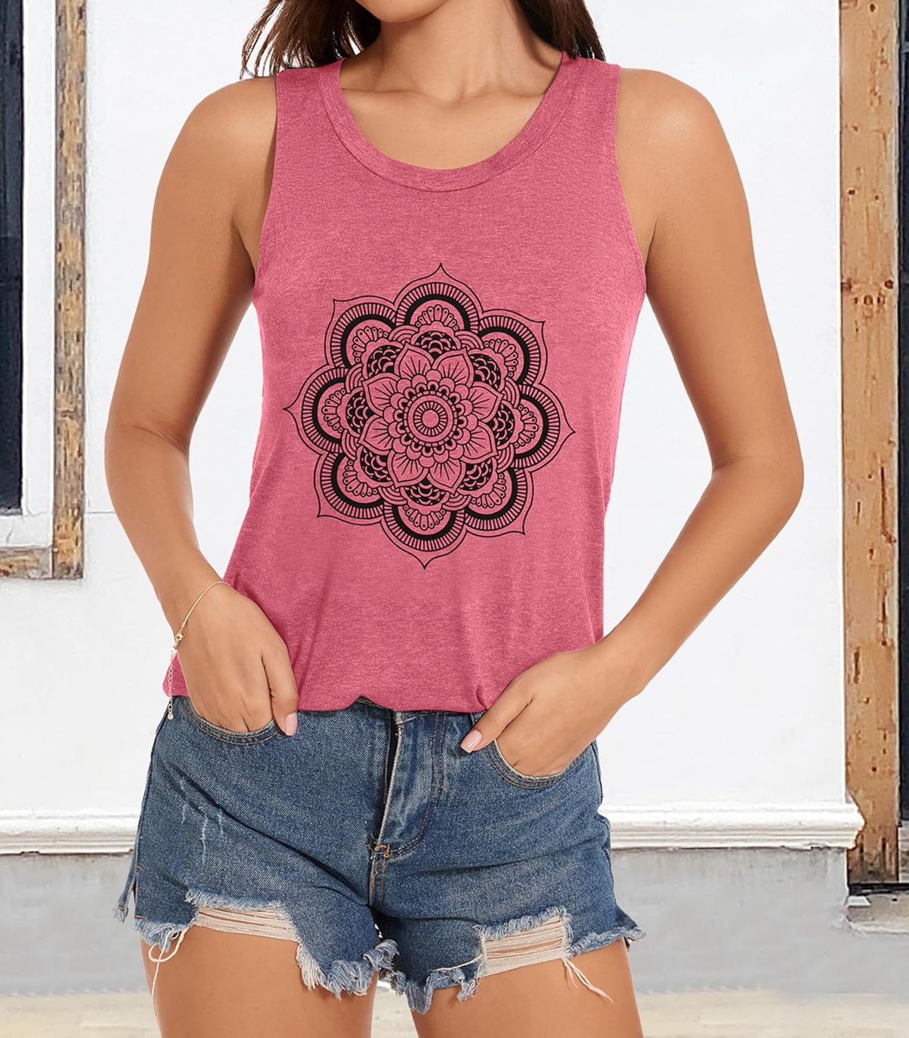 Thumbnail 6 de JILUVIN Racerback Tank Top 2-pack? Graphic