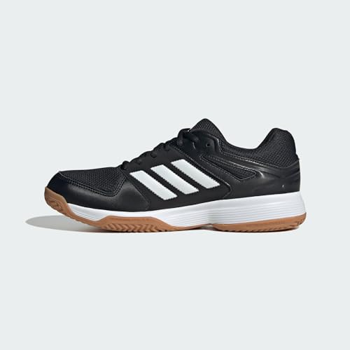Detalle de adidas Herren Speedcourt Indoor-Schuhe – Core Black/Cloud White/Gum, EU 38 2/3