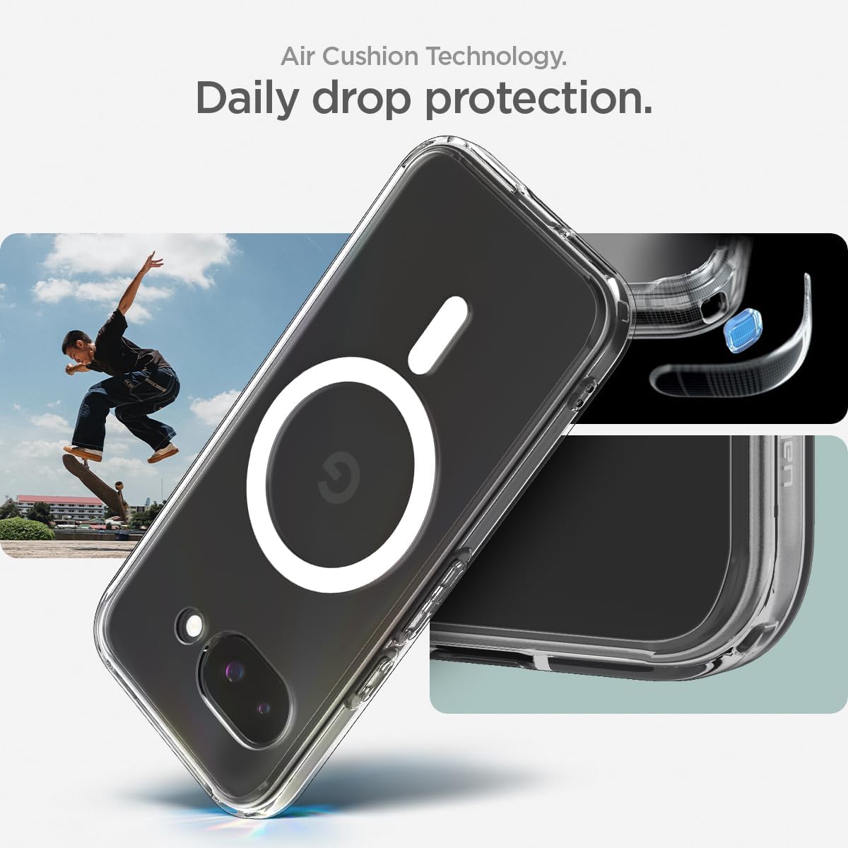 Thumbnail 5 de Spigen Ultra Hybrid MagFit pour Google Pixel 9a — Coque blanche