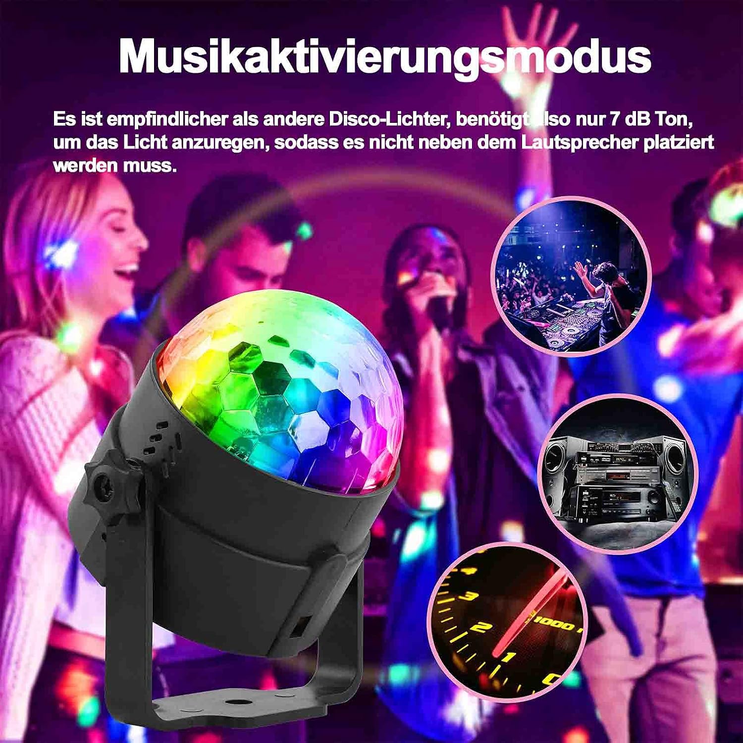 Detalle 2 de SEBRUANC Discokugel 360° 🎉