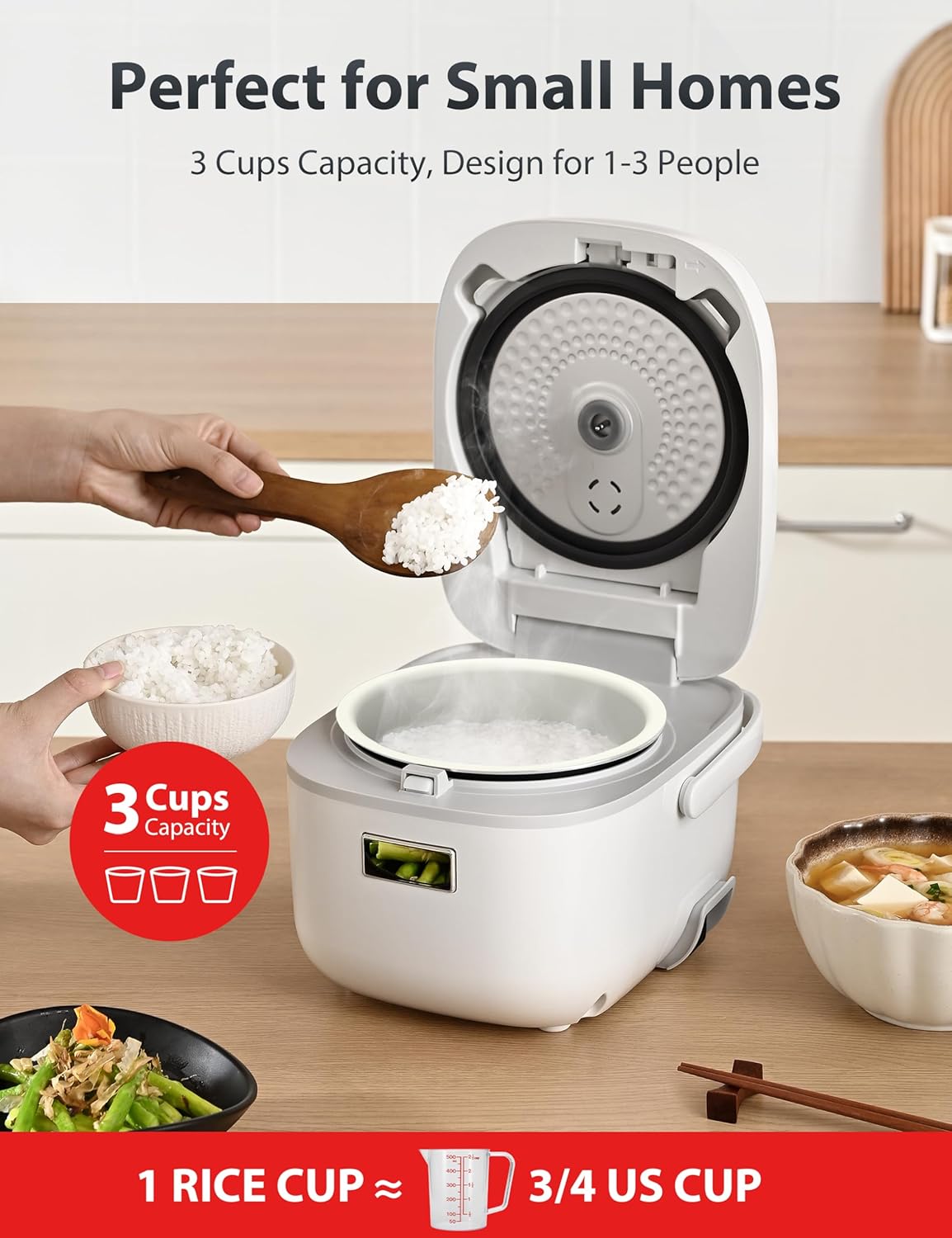 Thumbnail 1 de Toshiba Mini Rice Cooker 3-Cup 🍚