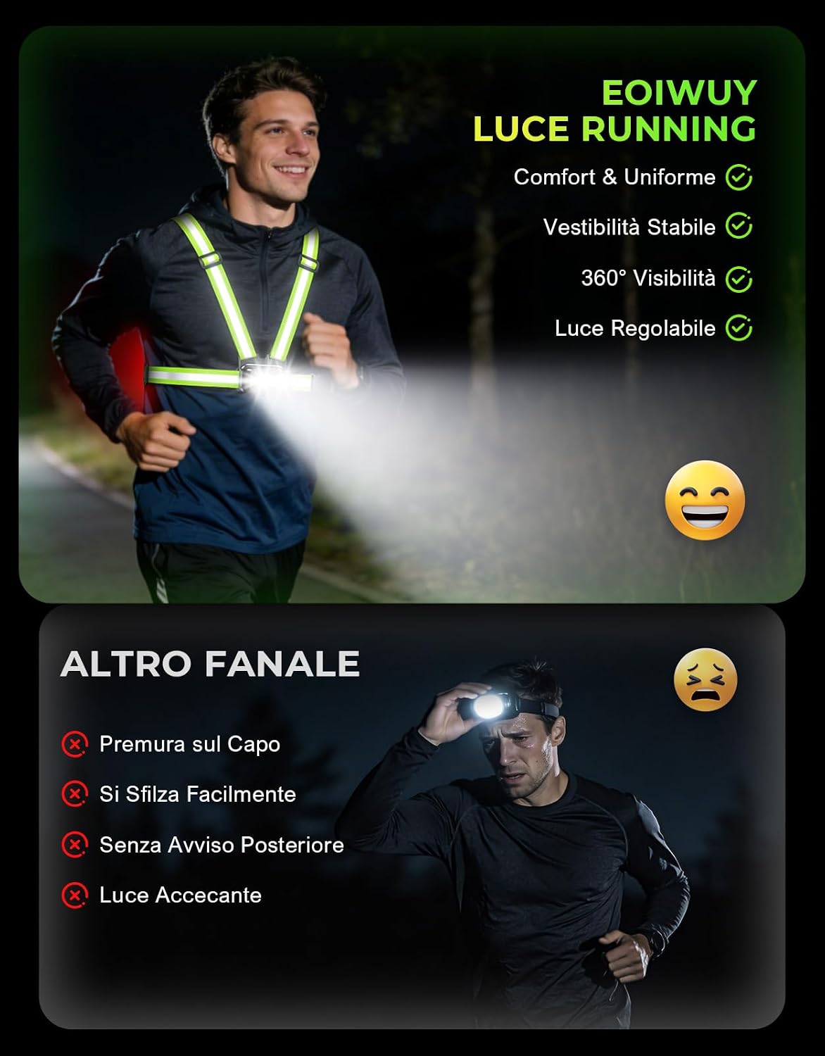 Thumbnail 3 de EOIWUY Luce Running 800LM per corsa notturna