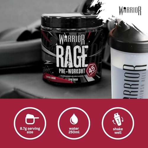 Thumbnail 5 de Warrior Rage Pre Workout Powder 392g: High-Strength Energy, Focus and Endurance