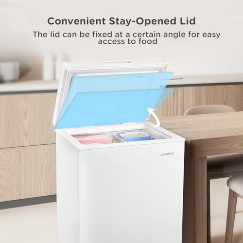 Detalle 2 de COMFEE' 99L Chest Freezer with Convertible Mode (RCC102WH2UK(E))