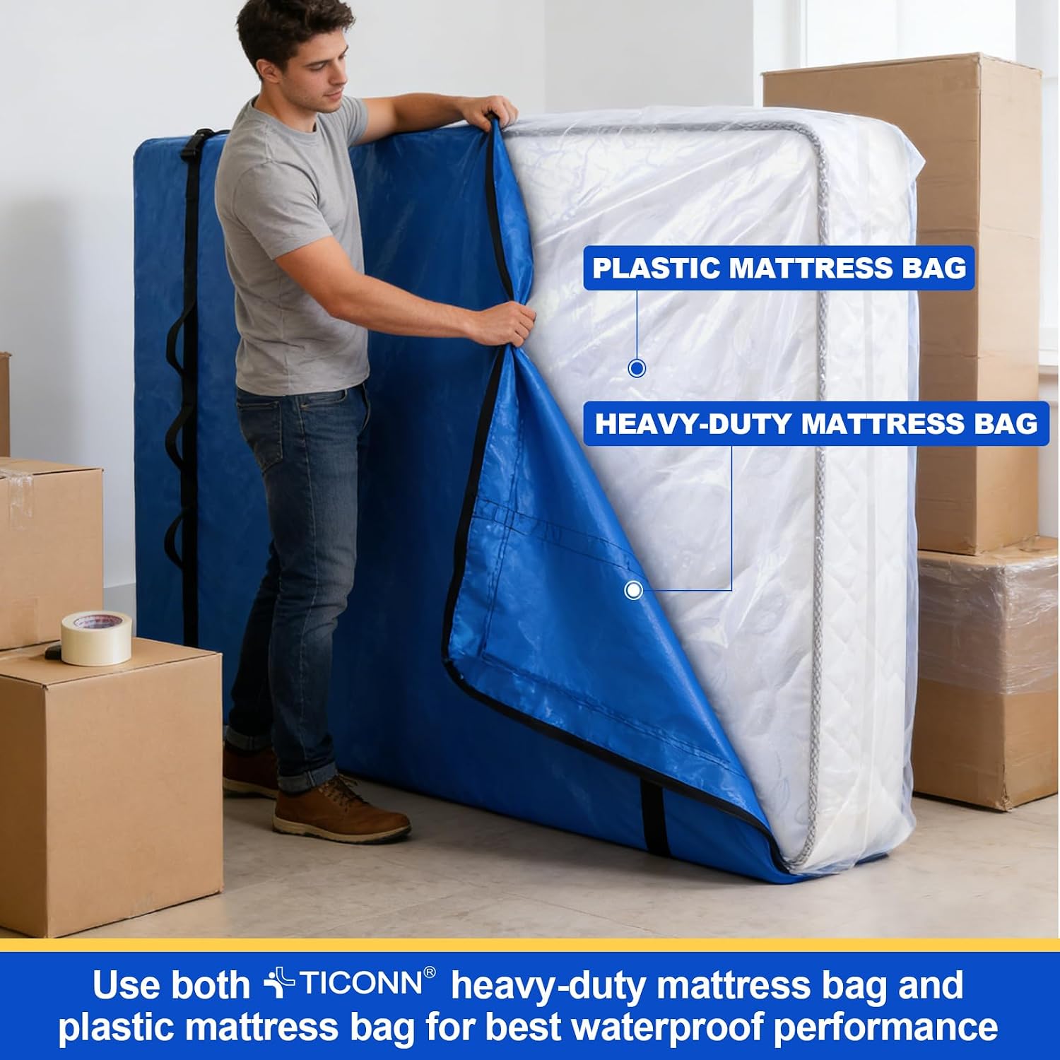 Thumbnail 4 de TICONN Queen Mattress Bag with Handle ⚙