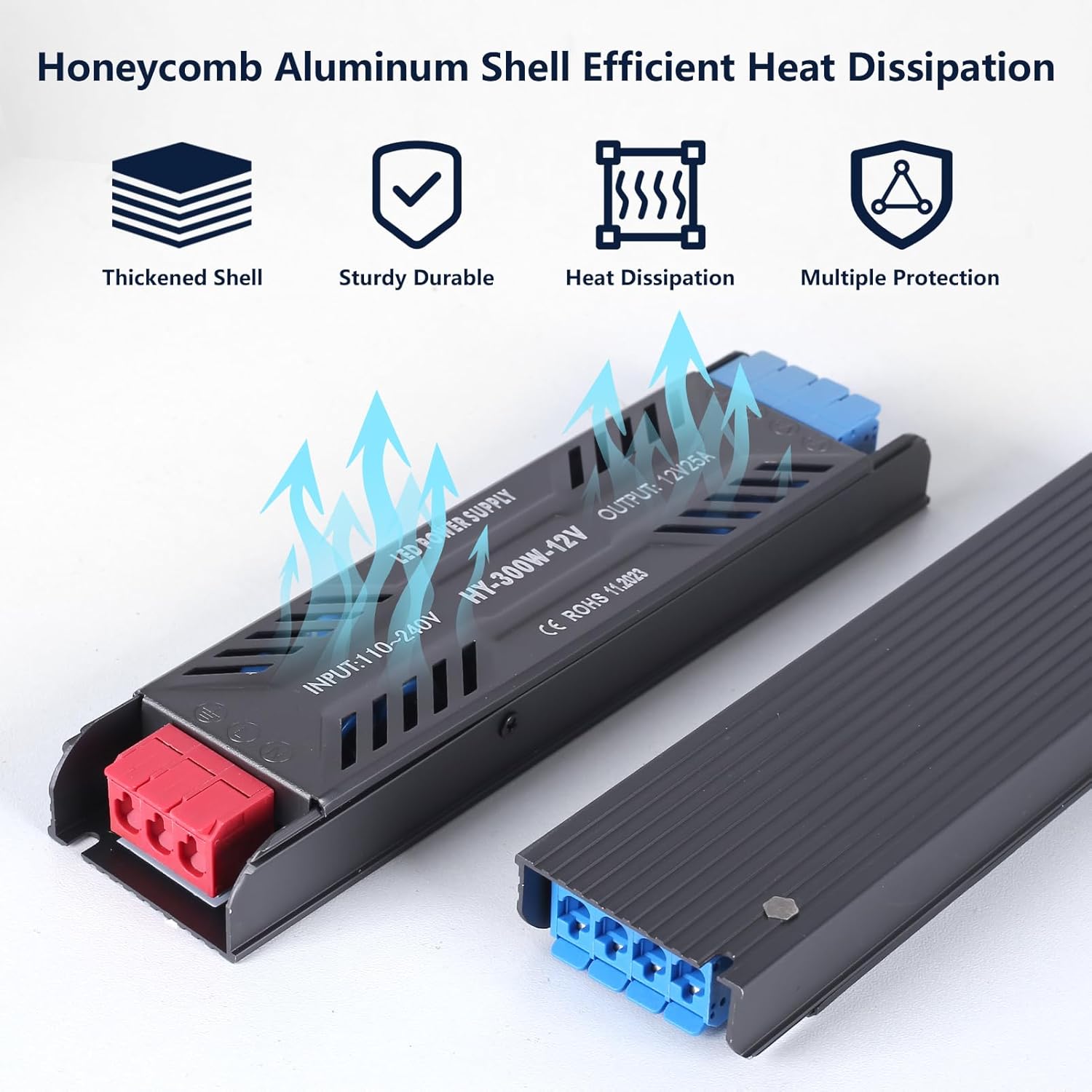 Thumbnail 1 de SUCIKORIO Alimentatore LED 12V 100W 8,3A ultra sottile AC 220V → DC 12V, driver a tensione costante per interni