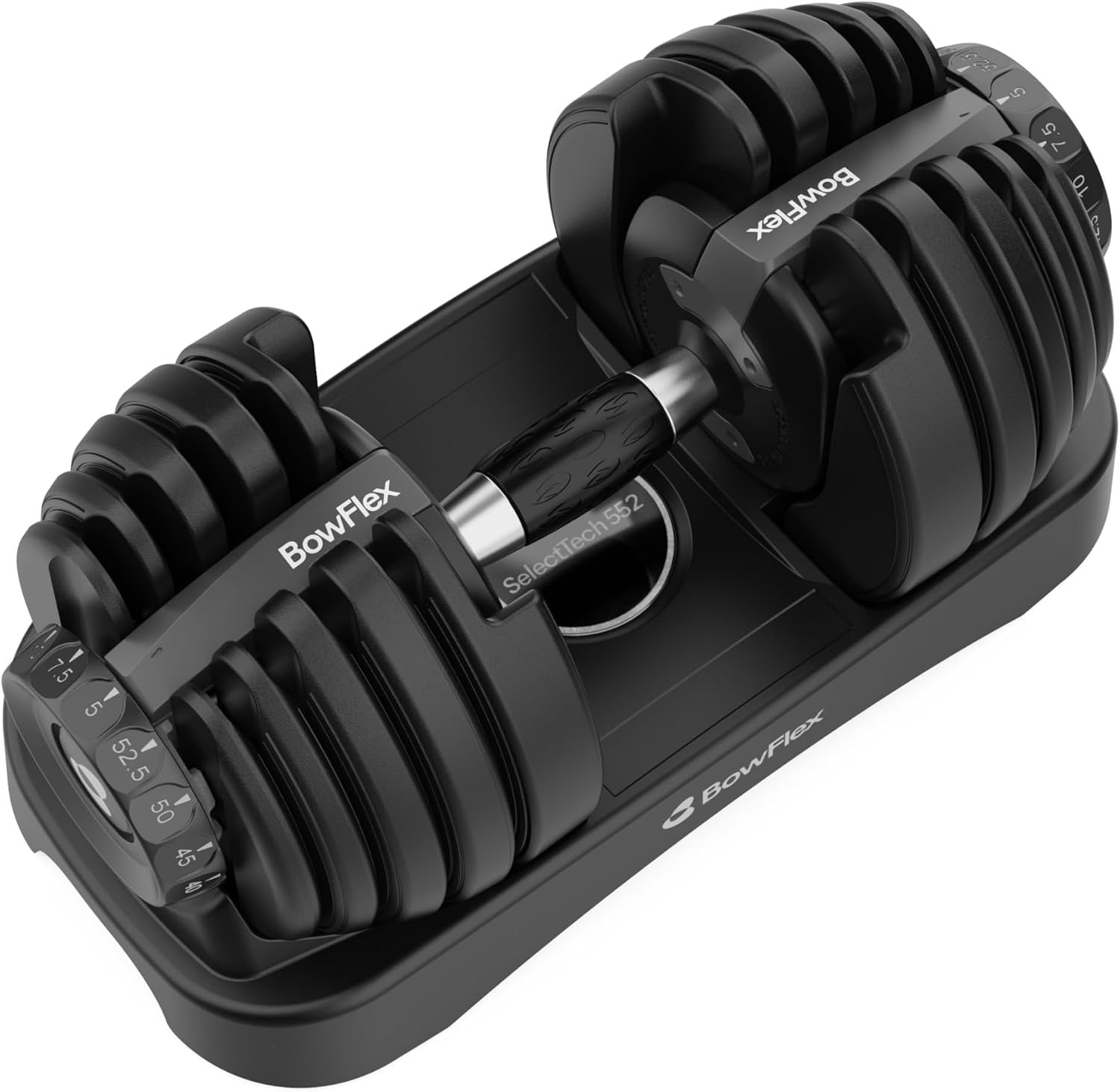 Detalle de BowFlex BFW0023-OS Results Series SelectTech 552 Adjustable Dumbbell, 5–52.5 lb