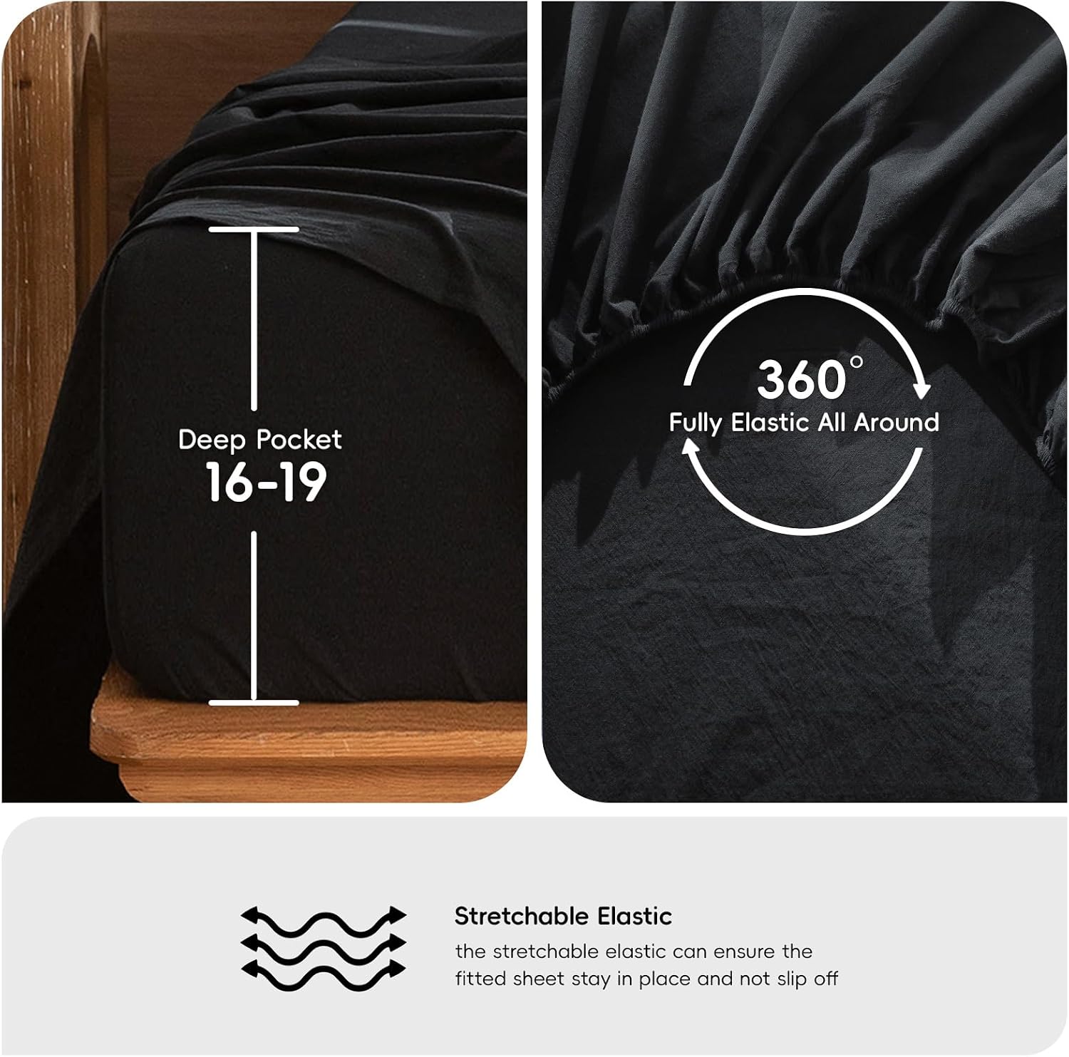 Thumbnail 5 de MOOMEE Twin washed cotton sheet set