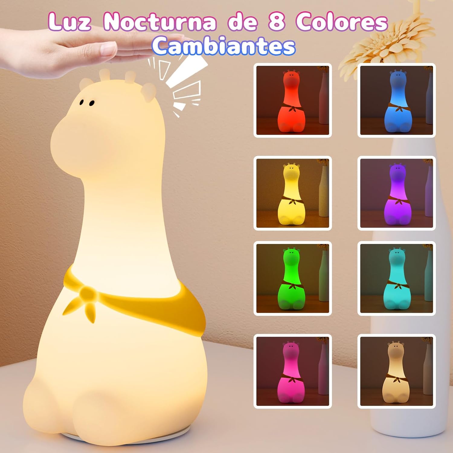 Detalle 2 de K KASONIC Luz Nocturna Jirafa 9 h