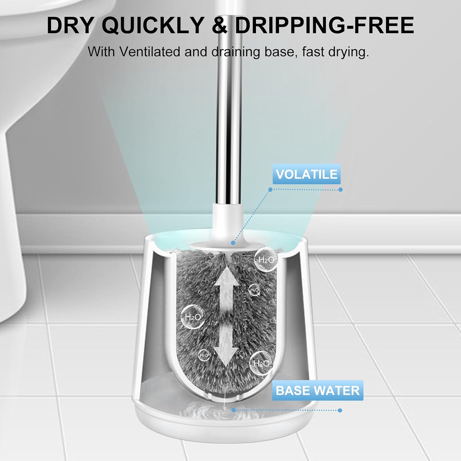 Detalle de SetSail Toilet Brush with Extra-Long Handle