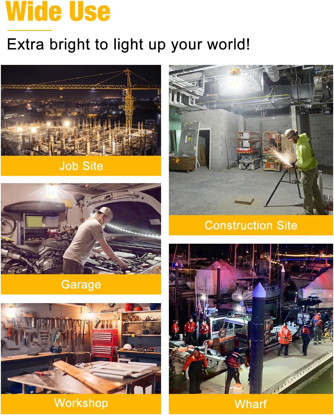 Thumbnail 6 de JC-LGL RMS-H5-9-100W 100W LED Work Light, 13,000 Lumens, 5000K