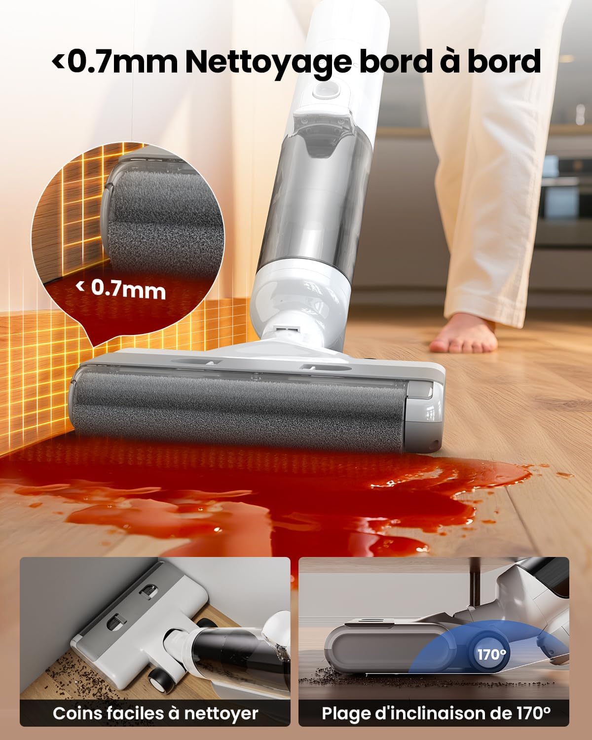Thumbnail 6 de Proscenic F10 Ultra+ Aspirateur Laveur sans Fil — 60 minutes d’autonomie et lavage eau et poussière