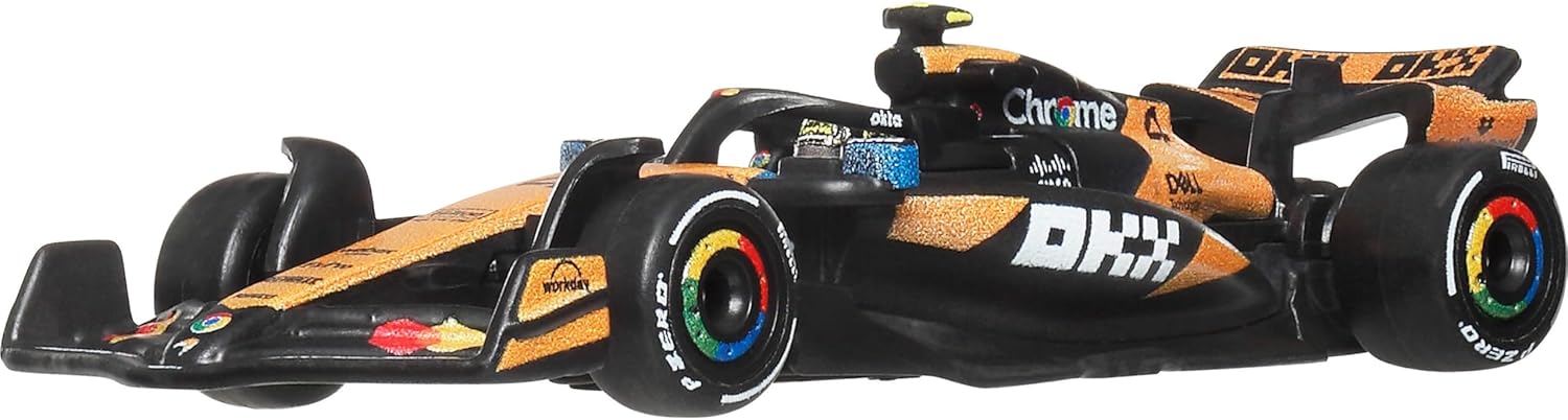 Thumbnail 3 de Hot Wheels Premium Formula 1 - McLaren Race Team Driver 2: auto da corsa 1:64 in metallo con Real Riders