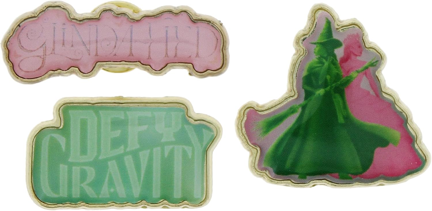 Detalle de Wicked Enamel Pin Badges – Glinda and Elphaba Defy Gravity (Official Merchandise)