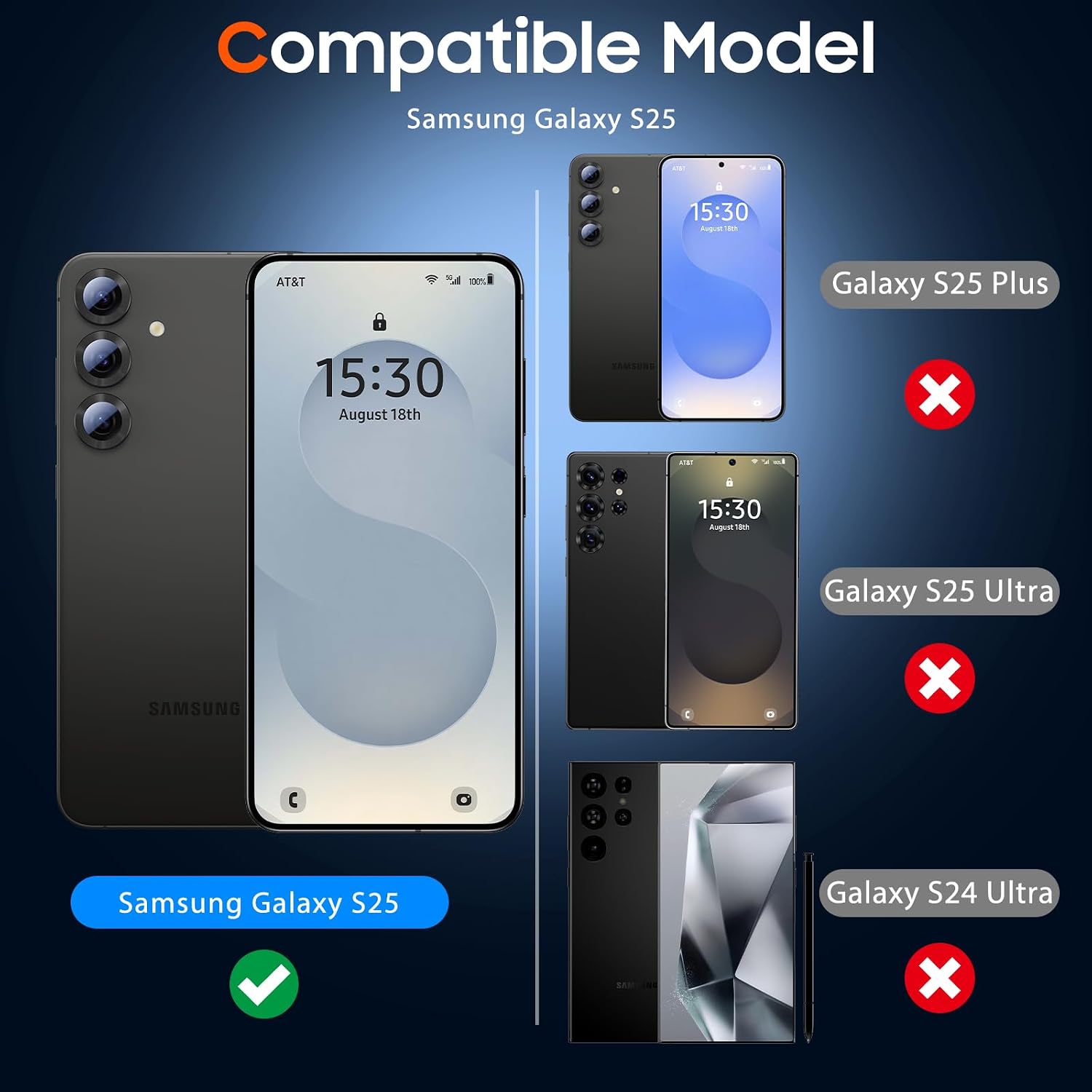 Detalle 2 de UniqueMe Samsung Galaxy S25 Screen Protector 6.2in