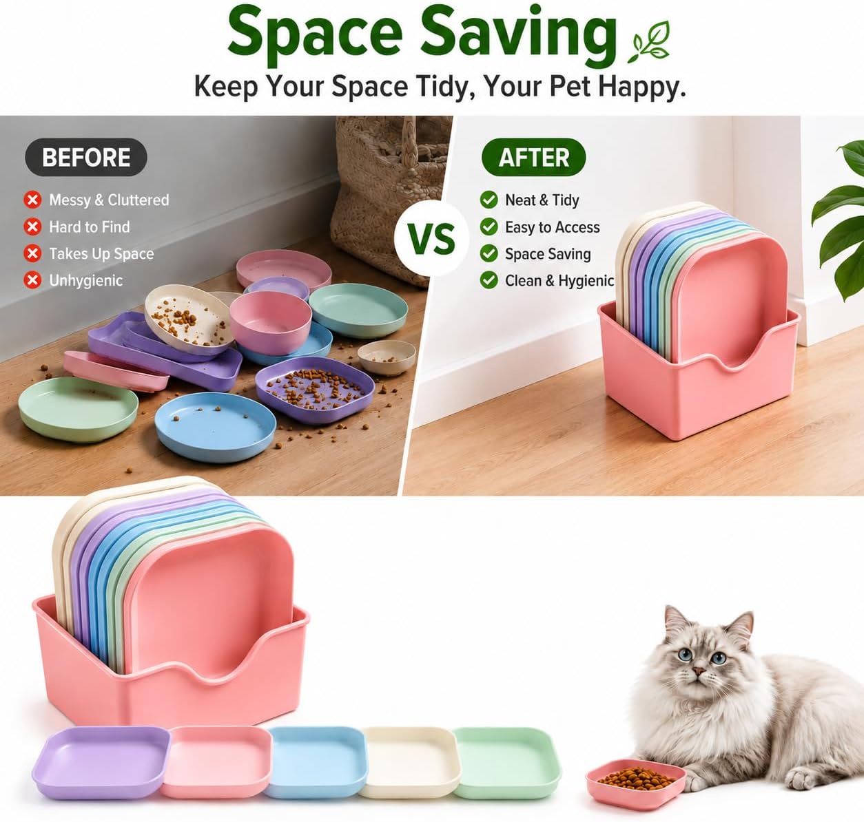 Thumbnail 4 de Cat Bowls 10 Pack 5.5in whisker friendly