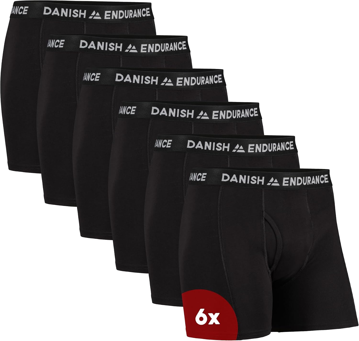 Detalle 2 de DANISH ENDURANCE Boxer uomo in cotone elasticizzato 6 paia 🩲