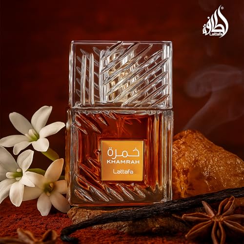 Detalle de Lattafa Khamrah Eau De Parfum 100 ml – oriental gourmand, unisex