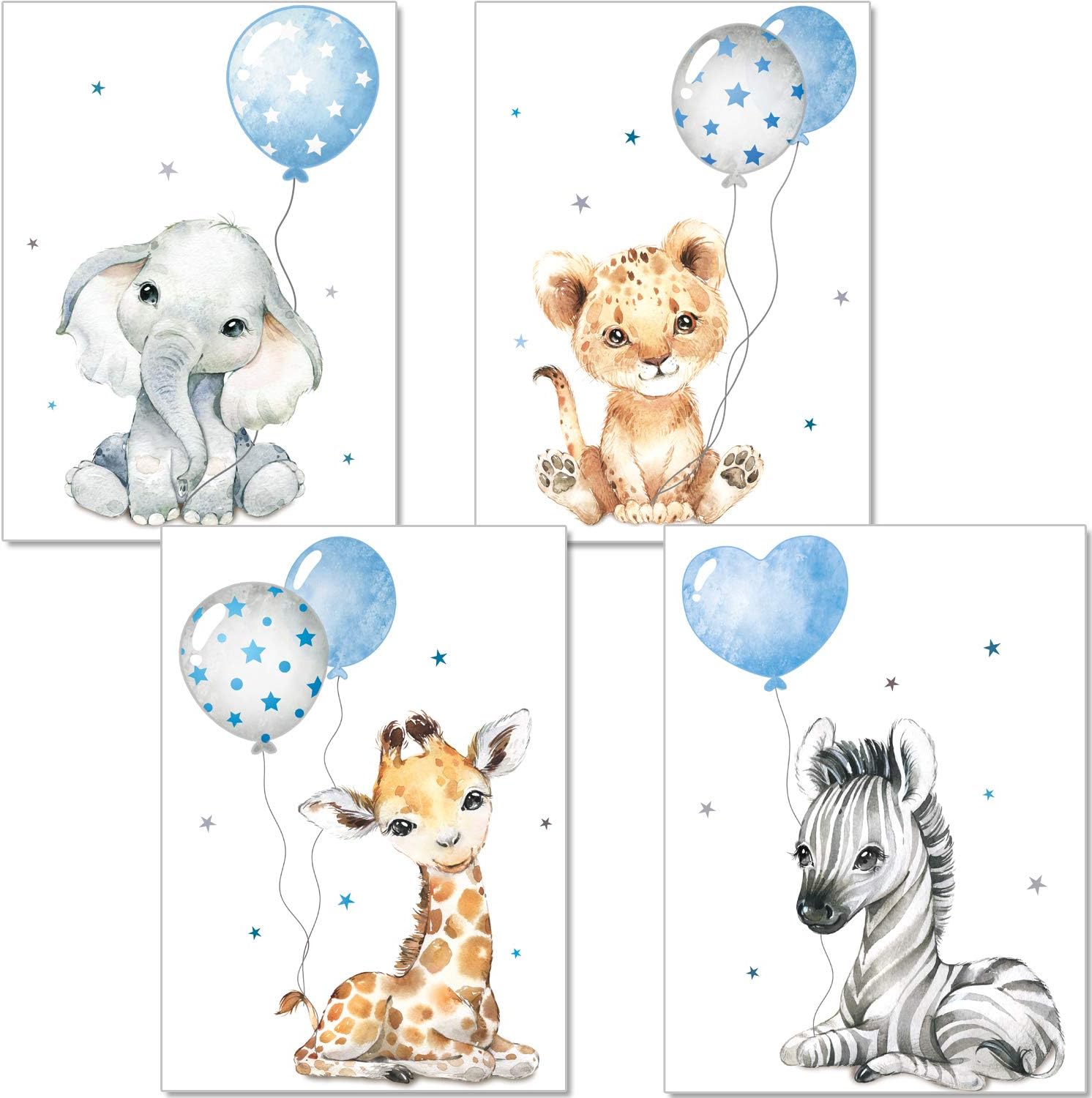 Detalle de artpin Bilder Kinderzimmer DIN A4 Poster Tiere